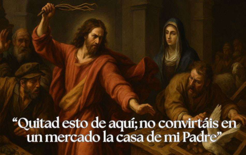 “Quitad esto de aquí; no convirtáis en un mercado la casa de mi Padre”