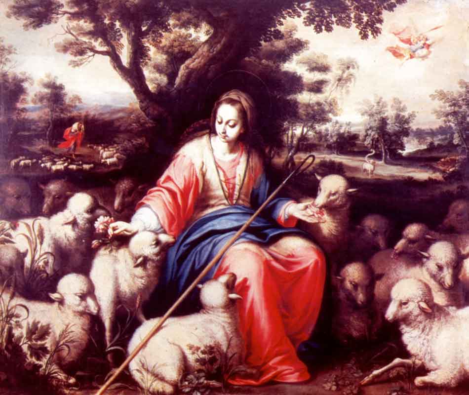 La Virgen descendía del cielo vestida de Pastora· (V. P. Isidoro de Sevilla)